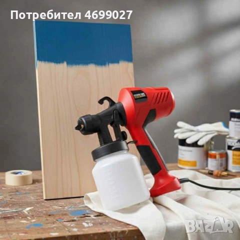 Електрически пистолет за боядисване Electric Paint Sprayer Elite — перфектно покритие без следи и ка, снимка 2 - Строителни материали - 52973186