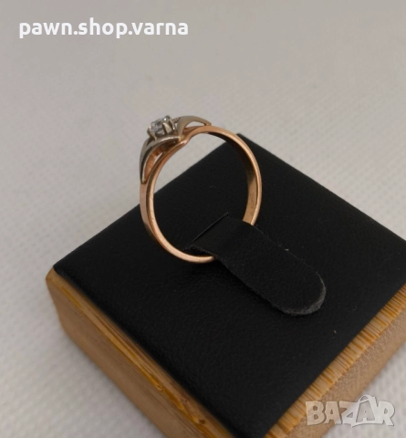 Винтидж златен пръстен – съветско злато, 583, снимка 3 - Пръстени - 51852208