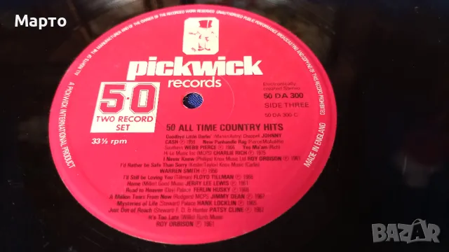 Двоен албум грамофонни плочи, винил, кънтри, сборен ALL TIME country hits 50 песни, Англия, снимка 6 - Грамофонни плочи - 49677343