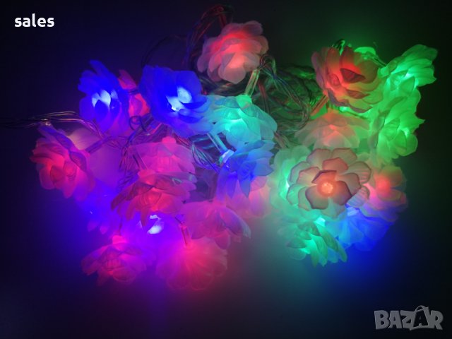 Коледни LED лампички цветя, снимка 4 - Декорация за дома - 38522465