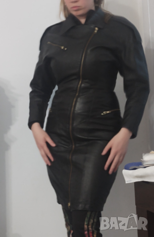 Страхотно кожено манто УНИКАТ, снимка 2 - Палта, манта - 44846311