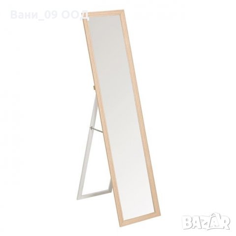 Огледало за ЦЯЛ РЪСТ, със стойка и дървена рамка!