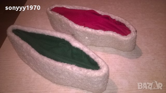 бг калпак-2бр-зелен и червен-27/28х7см-ретро от соца, снимка 9 - Колекции - 27526369