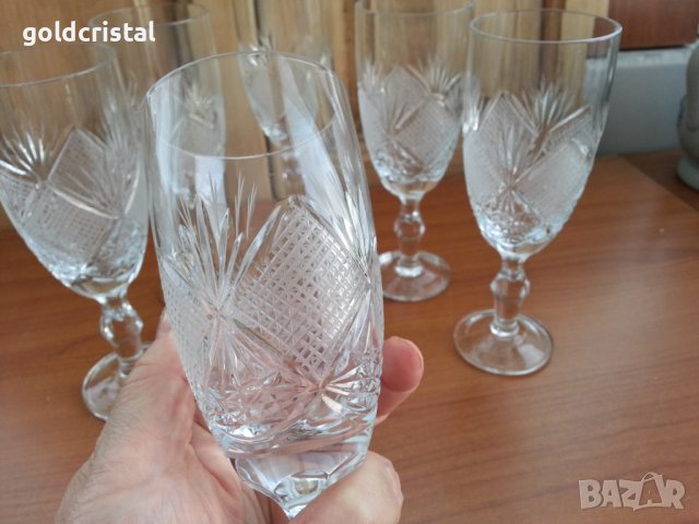 Кристални чаши , снимка 3 - Антикварни и старинни предмети - 37412163
