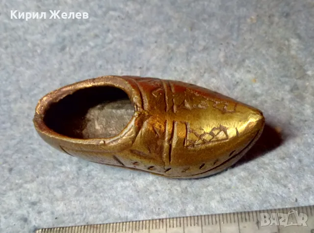 СТАРО БРОНЗИРАНО МЕДНО ЧЕХЪЛЧЕ ПЕПЕЛНИК с ОРИЕНТАЛСКА ОРНАМЕНТИКА РЪЧНА АРТ ИЗРАБОТКА 47806, снимка 5 - Антикварни и старинни предмети - 47606359