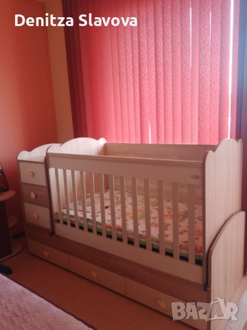 Продавам детска люлееща се кошара на Дизайн Бейби, снимка 3 - Кошарки - 43251890