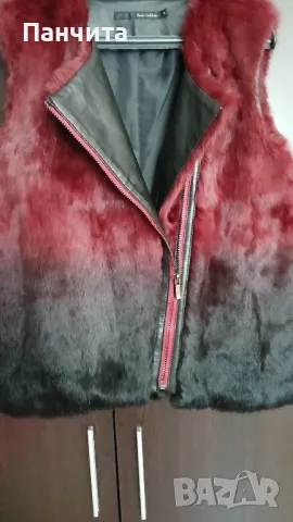 Елек естествен косъм размер М , снимка 3 - Елеци - 47322752