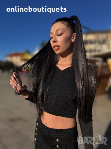 Дълга опашка тъмен кестен, снимка 2 - Аксесоари за коса - 48933334