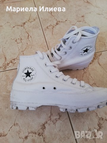 дамски кожени кецове CONVERSE, снимка 6 - Маратонки - 43468354