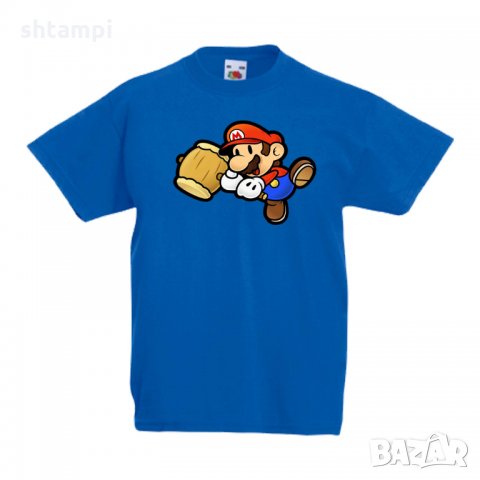 Детска тениска Супер Марио Paper Mario Hammer, снимка 1 - Детски тениски и потници - 33089284