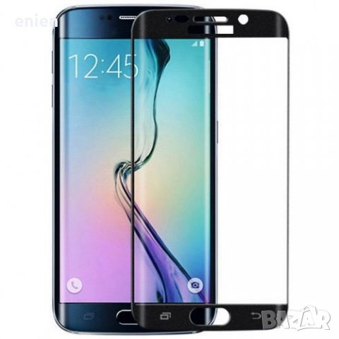 3D Стъклен протектор за Samsung Galaxy S7 S7 Edge / Бял / Черен /, снимка 1