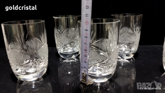 кристални чаши , снимка 2 - Антикварни и старинни предмети - 51473751