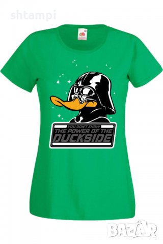 Дамска тениска Star Wars Power of Duckside,Филм,Игра,superhero,Изненада,Подарък,Повод,, снимка 7 - Тениски - 37732476