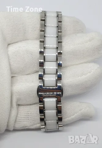 TAG Heuer Formula 1 35mm White Ceramic White Dial Дамски от Недраскаема Керамика, снимка 13 - Дамски - 47991864