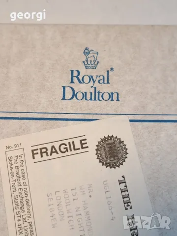 декоративна порцеланова чиния Royal Doulton   4/2, снимка 5 - Декорация за дома - 49024242