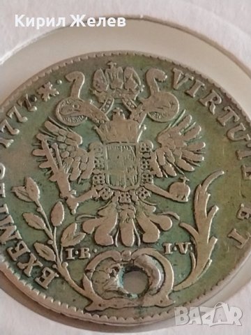 Рядка СРЕБЪРНА Монета 20 КРОЙЦЕРА 1777 г. Император Йозеф II АВСТРИЯ Уникат за КОЛЕКЦИОНЕРИ 43056, снимка 4 - Нумизматика и бонистика - 43950157