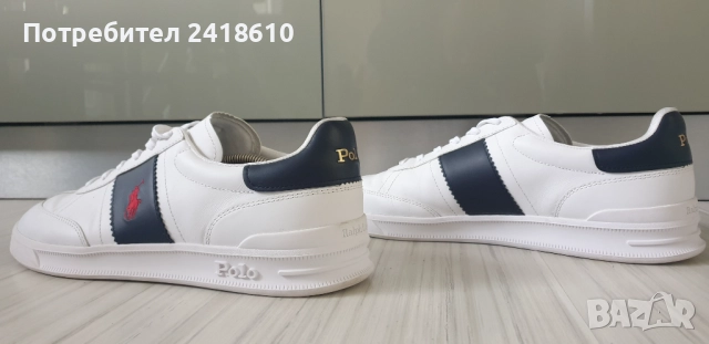 POLO Ralph Lauren Leather Mens Size 44/29 .5 см ОРИГИНАЛ! Мъжки кецове от  естествена кожа!, снимка 7 - Кецове - 52342920