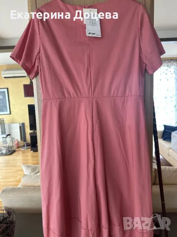 Вталена рокля пепел от рози, снимка 2 - Рокли - 49746919