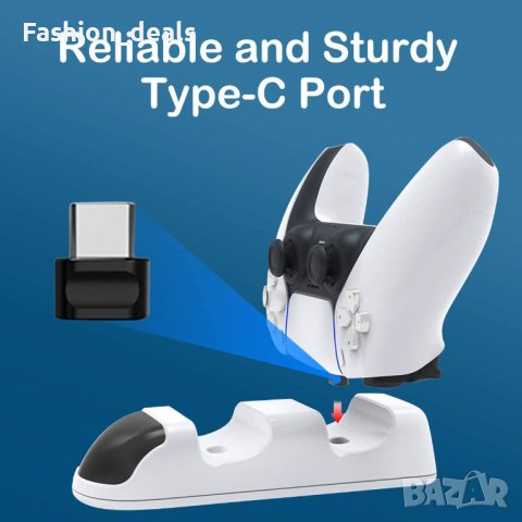 Нова зарядна станция за контролер PlayStation 5/Xbox X|S Nintendo Switch Pro, снимка 2 - Друга електроника - 36978036