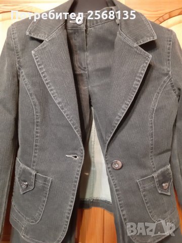 Спортно-елегантен Костюм-Елегантно САКО + ПАНТАЛОН тип Дънки , снимка 2 - Костюми - 27962644