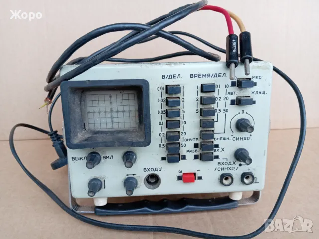 старинен осцилограф СССР работещ ОЛМ-3М, снимка 9 - Друга електроника - 50435332
