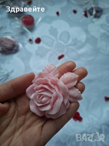 Глицеринови сапунчета "Роза" с хипоалергенни етер масла , снимка 5 - Картини - 53098293