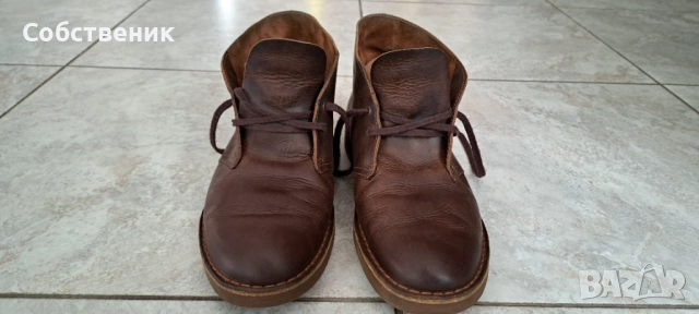 clarks мъжки боти номер 45 обувки ботуши естествена кожа зимни обувки, снимка 10 - Мъжки боти - 52843846