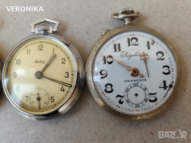 Лот Стари Джобни Часовници, снимка 3 - Антикварни и старинни предмети - 52680259