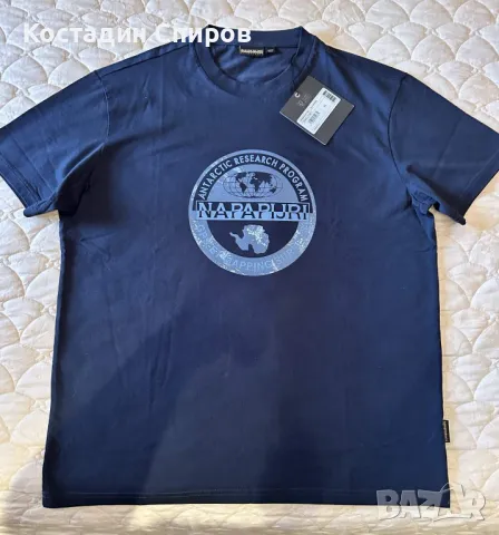 мъжка тениска Napapijri S-BOLLO  XL, снимка 4 - Тениски - 50205934