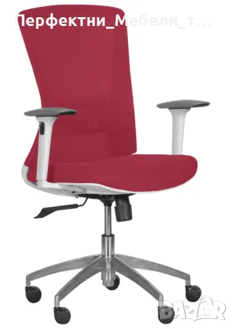 Работен офис стол за стилно обзавеждане в оранжев и бордо цвят,всички екстри,ДО 130КГ.!, снимка 4 - Столове за офис - 48066132