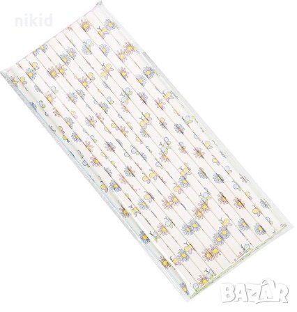 Пеперуди и цветя надпис 25 бр картонени сламки парти украса декорация рожден ден 