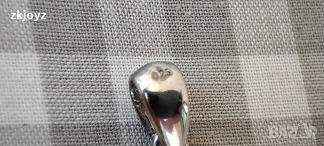 НОВА СРЕБЪРНА ВИСУЛКА ШАНЕЛ 7.53 ГРАМА / ПРОБА 925 , снимка 3 - Пръстени - 48081842