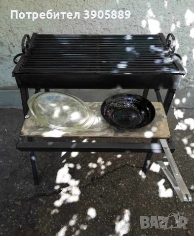 скара/барбекю на дървени въглища 