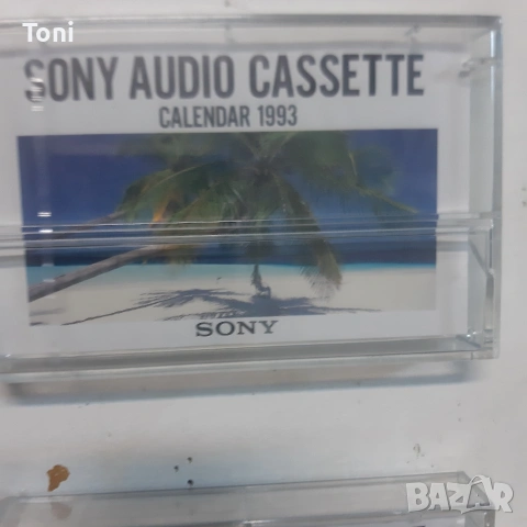 КАЛЕНДАР ЗА АУДИОКАСЕТИ SONY 1993 ЯПОНИЯ ЧИСТО нови 