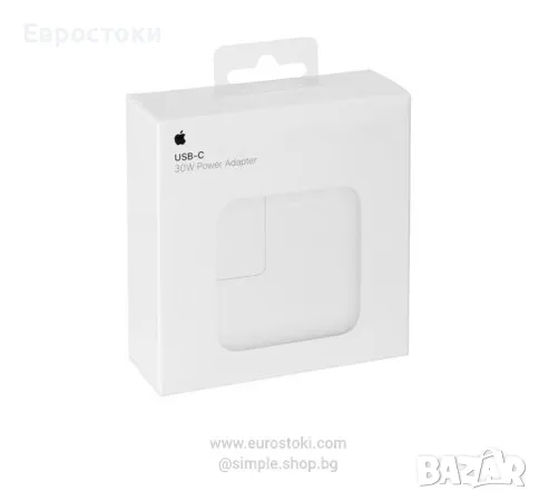 Apple 30W USB-C Power Adapter, оригинално зарядно за MacBook