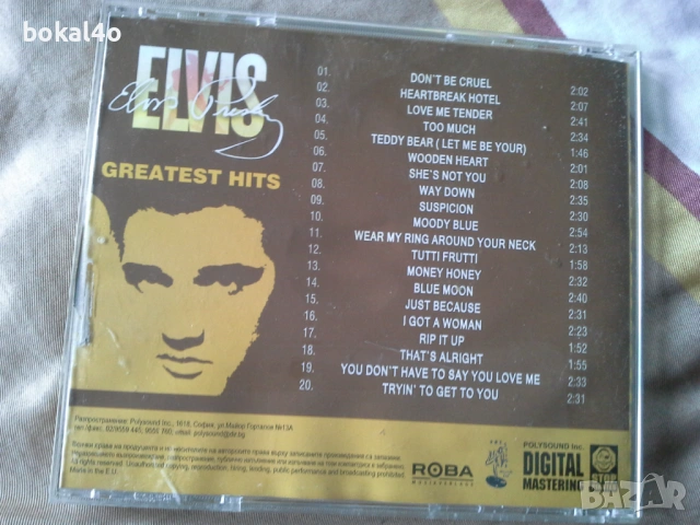 Елвис Пресли -оригинален диск, снимка 3 - CD дискове - 43866891