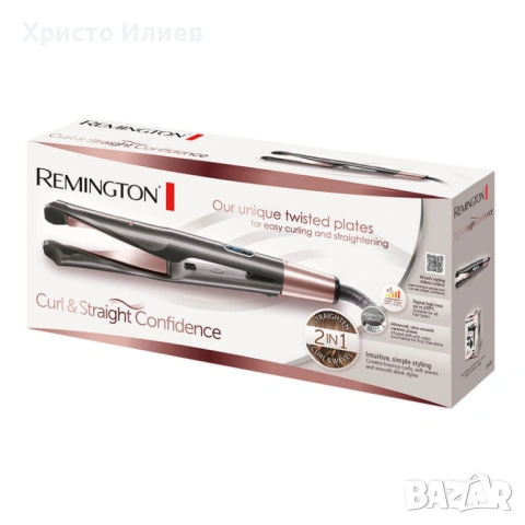 Преса за коса REMINGTON CURL & CONFIDENCE S6606, снимка 4 - Преси за коса - 53205566