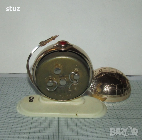 Будилник Слава "Спутник" (No:8) , снимка 8 - Антикварни и старинни предмети - 53217470