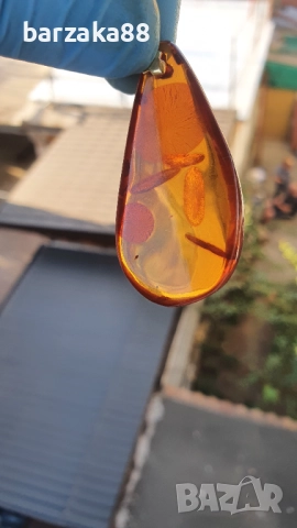 Кехлибарена висулка Кехлибар, снимка 6 - Колиета, медальони, синджири - 52209568