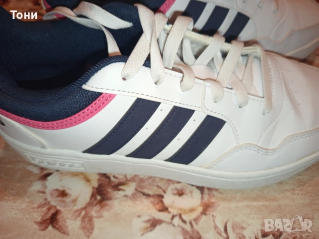 ADIDAS Оригинал Нови Дамски Кожени Маратонки 40, снимка 17 - Маратонки - 52860731