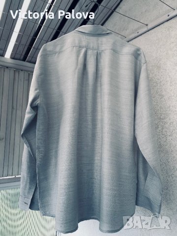 Разкошна копринена риза MANI ( ARMANI) Италия, снимка 8 - Ризи - 40532238