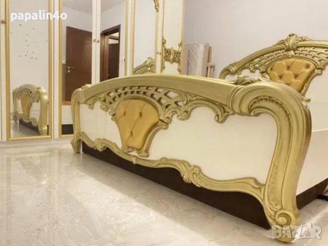ТОП ЦЕНА!!! Уникален луксозен спален комплект Ева Голд с шесткрилен гардероб