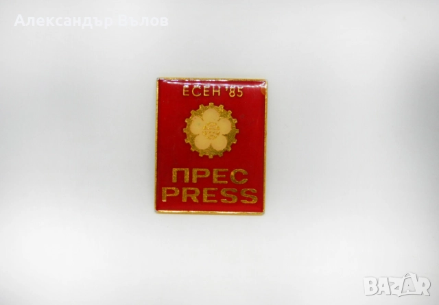 Уникат Преса Пропуск Панаир Пловдив Значка Стара 1985 Журналисти Есен, снимка 10 - Антикварни и старинни предмети - 51693115