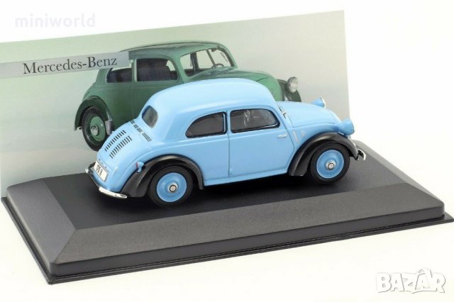 Mercedes-Benz 170 H W28 1936 - мащаб 1:43 на IXO/Altaya модела е нов в PVC дисплей-кейс, снимка 5 - Колекции - 27383178