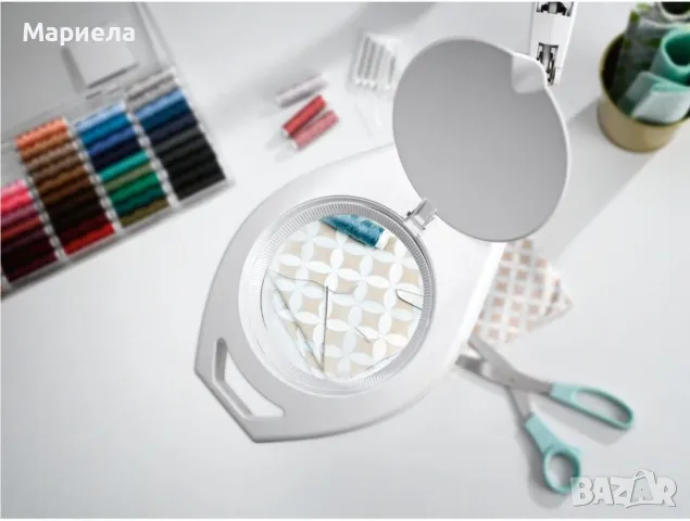 LED лупа Лампа / Лампа с лупа / Лампа с щипка за плетене , четене и козметични салони, снимка 4 - Други - 49796146