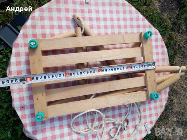 Стара детска дървена люлка, снимка 6 - Антикварни и старинни предмети - 33322349