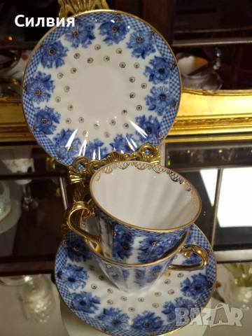 Чаши с чинийки ЛФЗ , снимка 7 - Антикварни и старинни предмети - 53276121