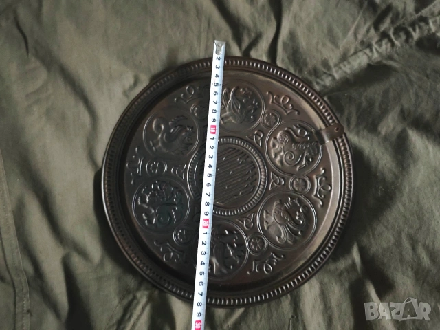 Медна чиния за стена " Владимир" СССР, снимка 3 - Други ценни предмети - 53068765