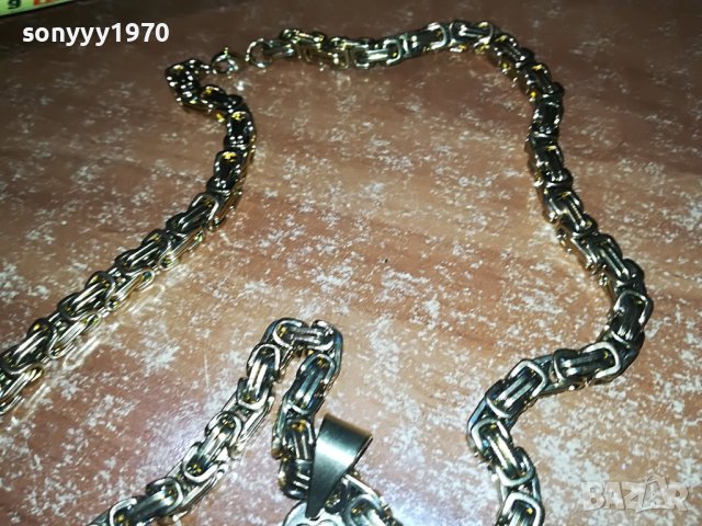 ЛАНЕЦ ЗА ВРАТА-ЦВЯТ ЗЛАТО 2808221003, снимка 10 - Колекции - 37822372