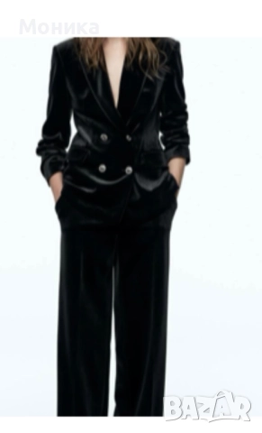 Кадифе костюм Zara